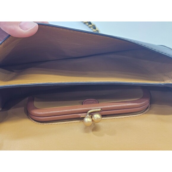 Coach Dinky 1941 Black Leather Quilted Rivets Studded Crossbody Purse Bag EUC - Picture 9 of 12